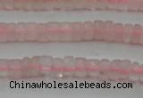 CRQ678 15.5 inches 2*4mm tyre rose quartz beads wholesale