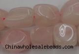 CRQ699 15.5 inches 13*18mm - 15*25mm nuggets rose quartz beads