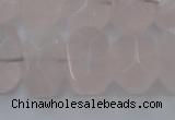 CRQ704 15.5 inches 13*18mm - 15*20mm faceted nuggets rose quartz beads