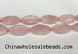 CRQ759 15.5 inches 25*40mm oval rose quartz beads