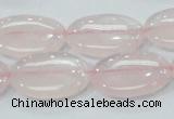 CRQ78 15.5 inches 13*25mm oval natural rose quartz beads wholesale