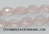 CRQ86 15.5 inches 10*14mm faceted teardrop natural rose quartz beads