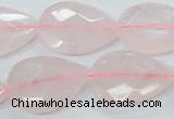 CRQ89 15.5 inches 18*25mm faceted teardrop natural rose quartz beads