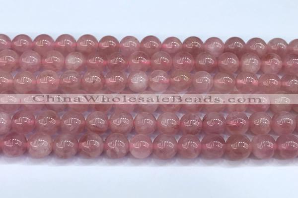CRQ892 15 inches 8mm round Madagascar rose quartz beads