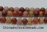 CRS02 15.5 inches 6mm round rainbow stone beads wholesale