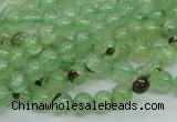 CRU100 15.5 inches 6mm round green rutilated quartz beads wholesale