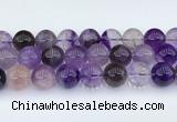 CRU1016 15.5 inches 14mm round mixed rutilated quartz beads