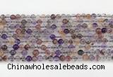 CRU1017 15.5 inches 4mm round mixed rutilated quartz beads