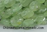 CRU118 15.5 inches 10*12mm faceted freeform green rutilated quartz beads