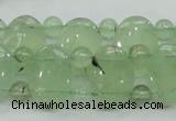 CRU135 13*18mm oval & round double drilled green rutilated quartz beads