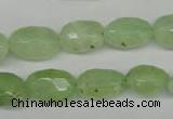 CRU179 9*11mm – 12*18mm faceted nuggets green rutilated quartz beads