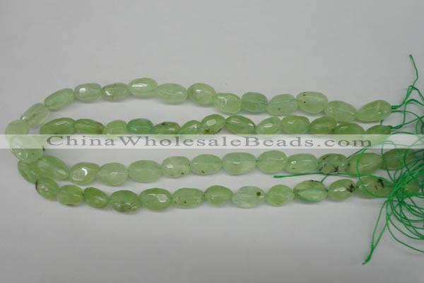 CRU179 9*11mm – 12*18mm faceted nuggets green rutilated quartz beads