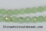 CRU200 15.5 inches 6mm faceted round green rutilated quartz beads