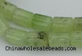 CRU227 15.5 inches 10*14mm tube green rutilated quartz beads