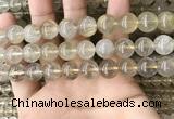 CRU633 15.5 inches 12mm round golden rutilated quartz beads