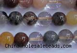 CRU751 15.5 inches 6mm round Multicolor rutilated quartz beads