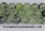 CRU801 15.5 inches 6mm faceted round prehnite gemstone beads