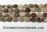 CRU921 15.5 inches 10*14mm oval mixed rutilated quartz beads wholesale