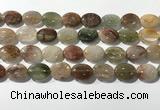 CRU923 15.5 inches 13*18mm oval mixed rutilated quartz beads wholesale