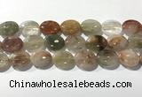 CRU924 15.5 inches 15*20mm oval mixed rutilated quartz beads wholesale