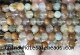 CRU945 15.5 inches 8mm round mixed rutilated quartz beads