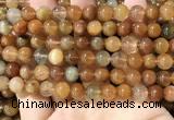 CRU948 15.5 inches 8mm round mixed rutilated quartz beads