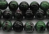 CRZ04 15.5 inches 12mm round ruby zoisite gemstone beads Wholesale