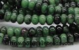 CRZ05 15.5 inches 4*6mm rondelle ruby zoisite gemstone beads Wholesale