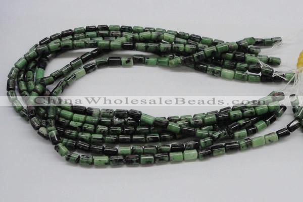 CRZ07 15.5 inches 6*8mm column ruby zoisite gemstone beads Wholesale