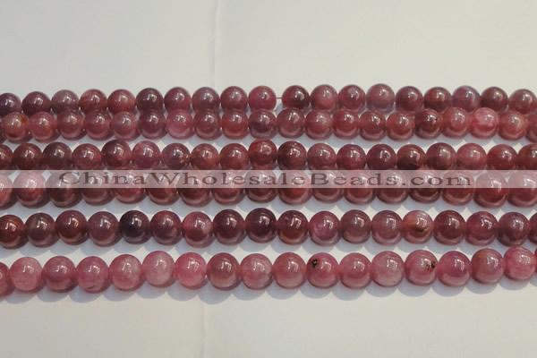 CRZ1005 15.5 inches 6mm - 6.5mm round A+ grade natural ruby beads