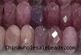 CRZ1154 15.5 inches 5*9mm faceted rondelle natural ruby beads