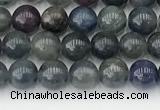 CRZ1160 15.5 inches 5mm round ruby sapphire gemstone beads