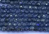 CRZ1170 15 inches 2mm faceted round sapphire beads