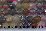 CRZ1205 15 inches 5mm faceted round ruby sapphire beads