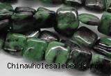 CRZ14 15.5 inches 12*12mm square ruby zoisite gemstone beads wholesale