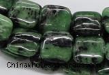 CRZ15 15.5 inches 15*15mm square ruby zoisite gemstone beads wholesale