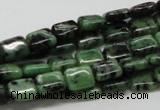 CRZ16 15.5 inches 8*10mm rectangle ruby zoisite gemstone beads