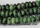 CRZ21 15.5 inches 5*10mm rondelle ruby zoisite gemstone beads