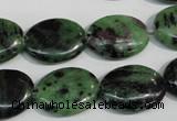 CRZ61 15.5 inches 15*20mm oval ruby zoisite gemstone beads