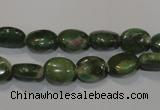 CRZ611 15.5 inches 8*10mm oval New ruby zoisite gemstone beads