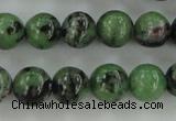 CRZ722 15.5 inches 8mm round ruby zoisite gemstone beads