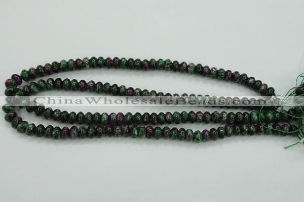 CRZ920 15.5 inches 5*8mm rondelle Chinese ruby zoisite beads