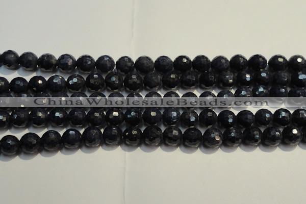 CRZ963 15.5 inches 7mm – 7.8mm faceted round A grade sapphire beads