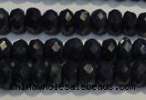 CRZ980 15.5 inches 4*6mm faceted rondelle A+ grade sapphire beads