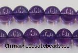 CSA06 15.5 inches 12mm round synthetic amethyst beads wholesale