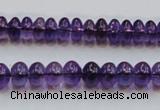 CSA08 15.5 inches 5*8mm rondelle synthetic amethyst beads wholesale