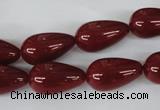 CSB107 15.5 inches 10*18mm teardrop shell pearl beads wholesale