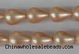 CSB110 15.5 inches 11*15mm teardrop shell pearl beads wholesale