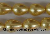 CSB113 15.5 inches 15*19mm teardrop shell pearl beads wholesale