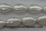 CSB1160 15.5 inches 12*18mm flat teardrop shell pearl beads